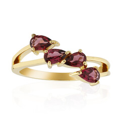 Anello in argento con Granato Malaya