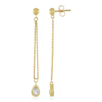 Orecchini in argento con Topazio Bianco
