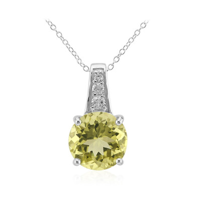 Collana in argento con Citrino Limone