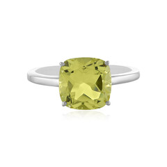 Anello in argento con Quarzo Limone