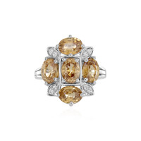 Anello in argento con Zircone Canarino