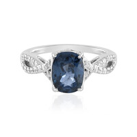 Anello in oro con Spinello Blu Cobalto Luc Yen (AMAYANI)