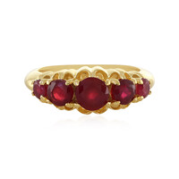 Anello in argento con Rubino del Madagascar