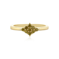 Anello in argento con Diamante Giallo I3