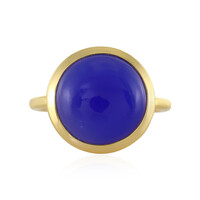 Anello in argento con Calcedonio Blu