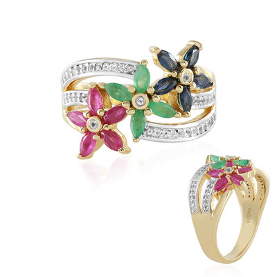 Anello in argento con Smeraldo Socoto