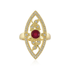 Anello in argento con Rubino del Madagascar
