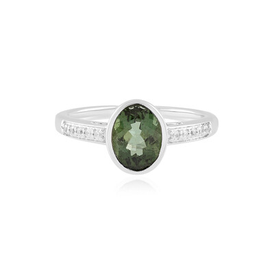 Anello in argento con Apatite Cromo
