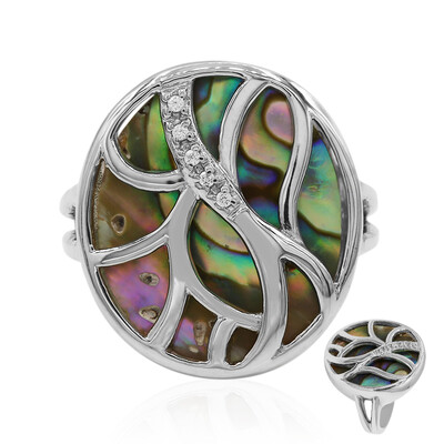 Anello in argento con Conchiglia Abalone
