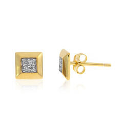Orecchini in argento con Diamante I3 (I)