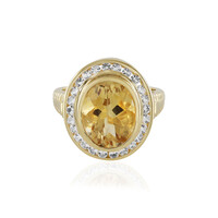 Anello in argento con Citrino
