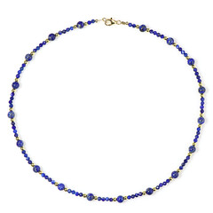 Collana in argento con Ematite Dorata (Riya)
