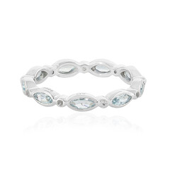 Anello in argento con Topazio Blu Cielo