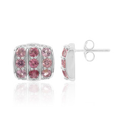 Orecchini in argento con Tormalina Rosa