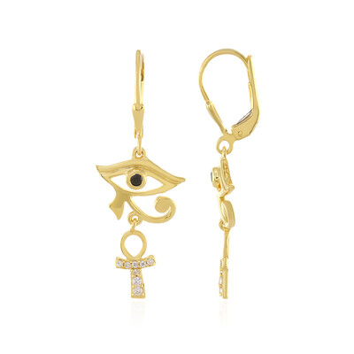 Orecchini in argento con Spinello Nero