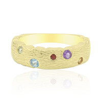 Anello in argento con Topazio Blu Svizzero