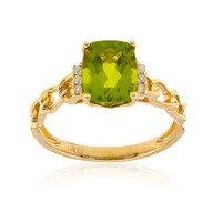 Anello in oro con Peridoto Dashihe  (CIRARI)