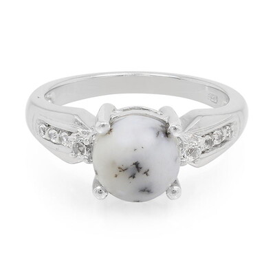 Anello in argento con Agata Dendritica