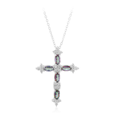 Collana in argento con Quarzo Mistico