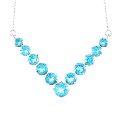 Collana in argento con Topazio Paraiba