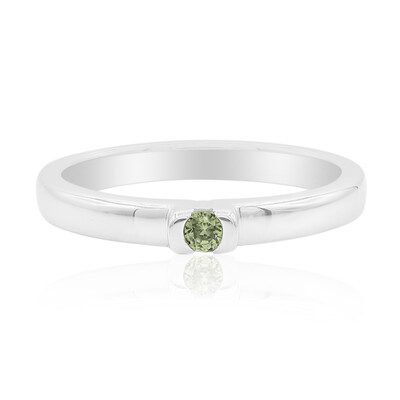 Anello in argento con Demantoide del Madagascar (John Ferry)