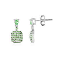 Orecchini in argento con Tsavorite