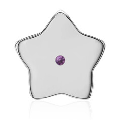 Charm in argento con Zaffiro Rosa