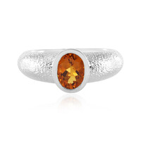 Anello in argento con Citrino Madeira (de Melo)