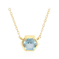 Collana in argento con Topazio Blu Cielo