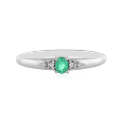Anello in argento con Smeraldo Colombiano