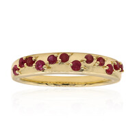 Anello in oro con Berillo Rosso