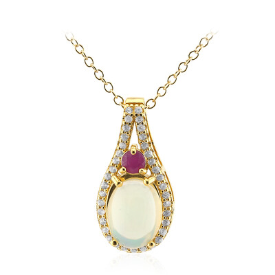 Collana in argento con Opale di Welo