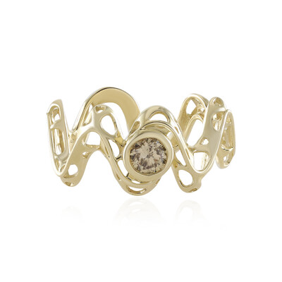Anello in oro con Diamante Champagne I2 (Ornaments by de Melo)