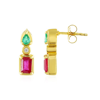 Orecchini in argento con Rubino Bemainty
