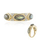Anello in argento con Labradorite Verde Maniry (KM by Juwelo)