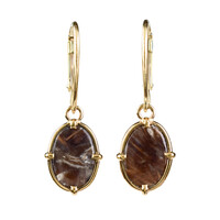 Orecchini in argento con Agata Prairie