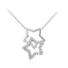 Collana in argento con Diamante I2 (I)