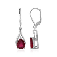 Orecchini in argento con Rubino Bemainty