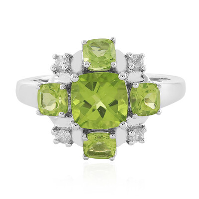 Anello in argento con Peridoto