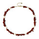 Collana in argento con Diaspro Rosso  (Riya)