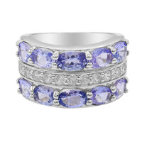 Anello in argento con Tanzanite