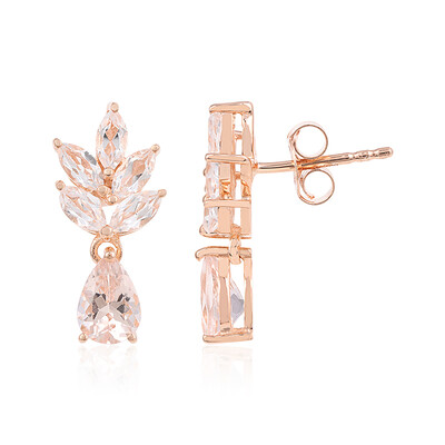 Orecchini in argento con Morganite