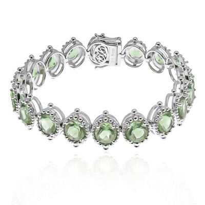 Bracciale in argento con Fluorite Blu Caraibico  (Dallas Prince Designs)