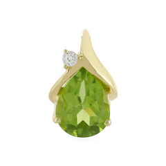 Ciondolo in oro con Peridoto Arizona