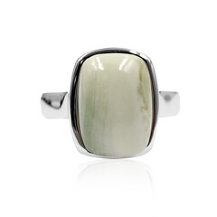 Anello in argento con Serpentino