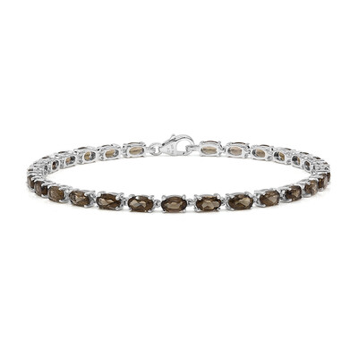 Bracciale in argento con Quarzo Fumè
