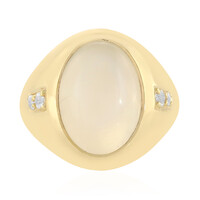 Anello in argento con Pietra di Luna Bianca