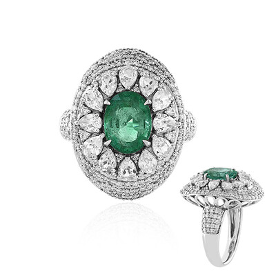 Anello in oro con Smeraldo Zambia AAA (de Melo)