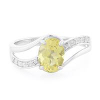 Anello in argento con Berillo Giallo