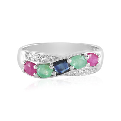 Anello in argento con Smeraldo Socoto